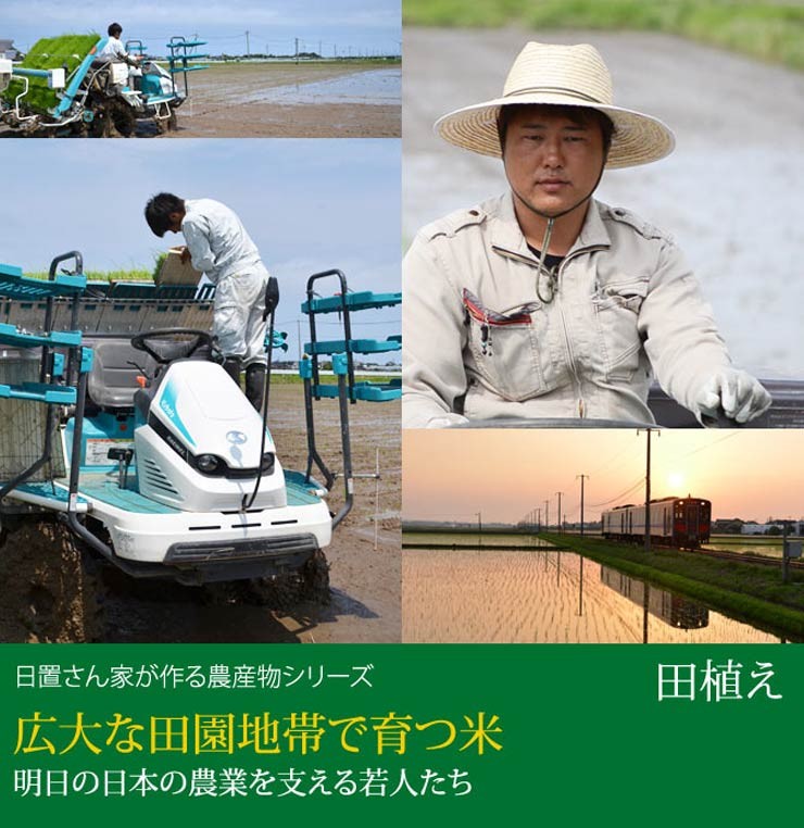 日置さん家のお米シリーズ 田植え風景