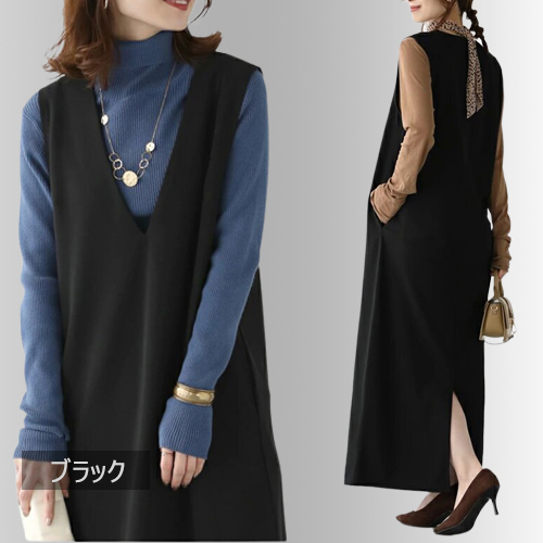 ノースリーブスリットジャンパースカート |  | 02