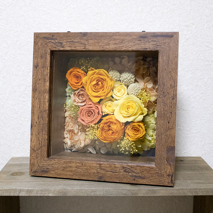 額縁入　屛風　花籠　配送何 magnet フラワーフレーム SPECIMEN FRAME 20×20cm 木製 フレームのみ