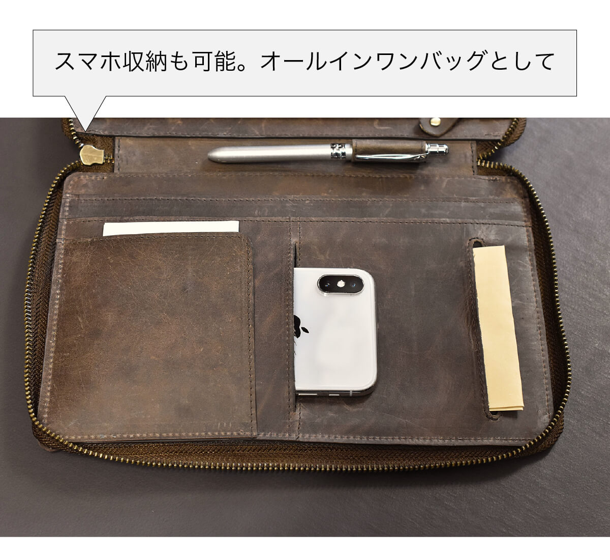 Hallelujah 財布 本革 メンズ 長財布 大きい財布 大容量
