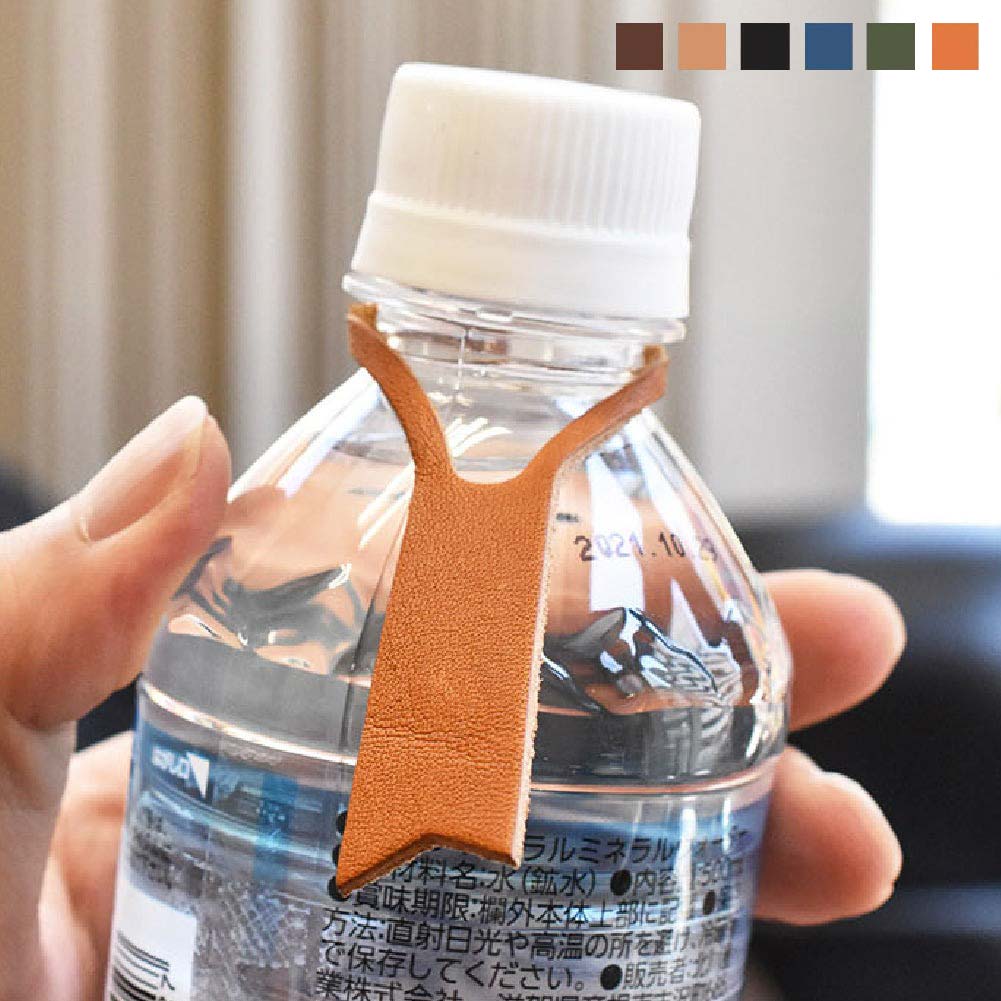 栃木レザー ボトルマーク ペットボトル 瓶 目印 タグ 色分け パーティ イベント BBQ ボトルタグ 本革 レザー 会社 家庭 店舗用品  キープボトル プレゼント