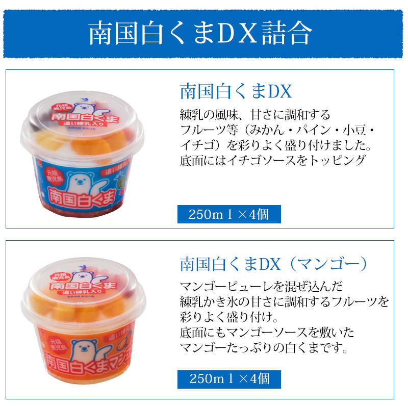 南国白くまDＸ詰合せ（SDX-38） / 送料無料 アイスクリーム かき氷 