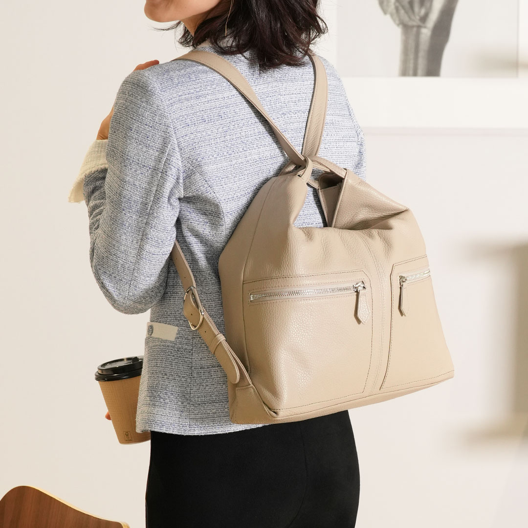 HAMANO ハマノ 本革 3way リュック レザー ショルダーバッグ 美品✨HAMANO ハマノ 本革 3way リュック レザー ショルダー