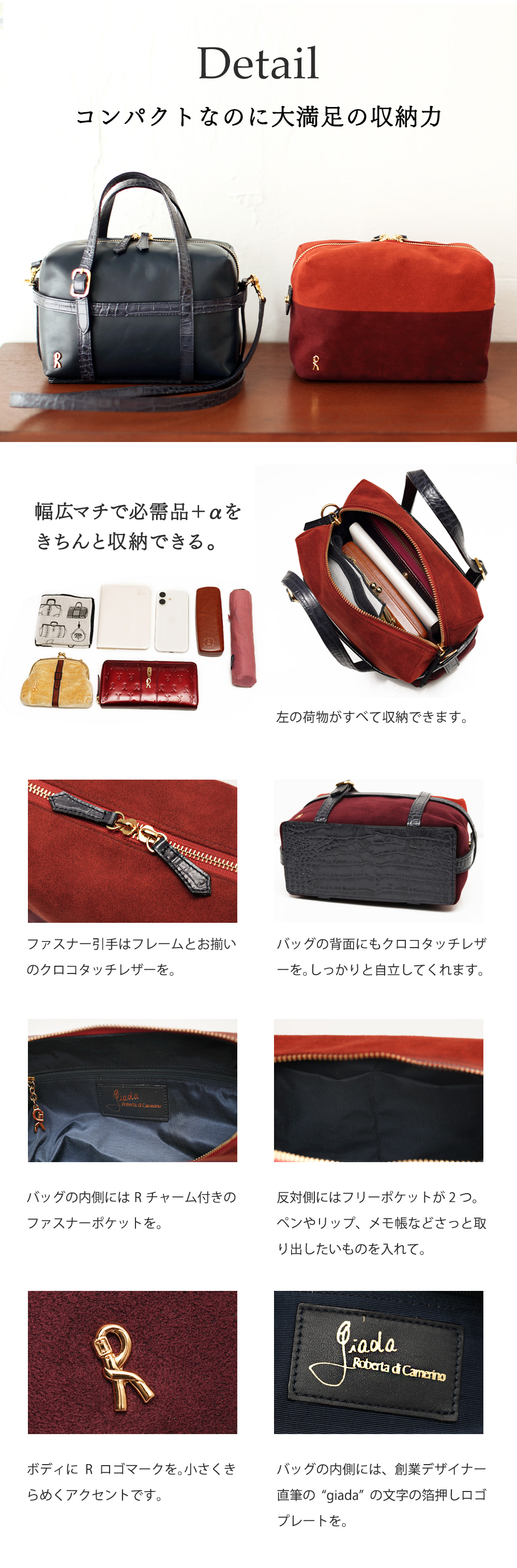 希少 Roberta di Camerino ミニボストン ハンドバッグ ROBERTA DI CAMERINO（ロベルタ・ディ・カメリーノ） 【ロベルタ