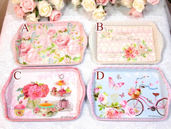 ミニトレイ トレー ローズ食器 ローズ雑貨 バラ雑貨 薔薇グッズ