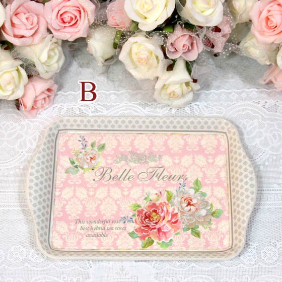 売り尽くしセール】ミニトレイ トレー ローズ食器 ローズ雑貨 バラ雑貨