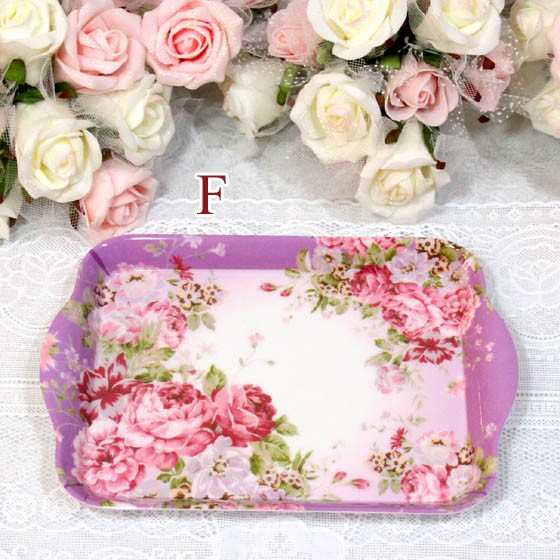 売り尽くしセール】ミニトレイ トレー ローズ食器 ローズ雑貨 バラ雑貨