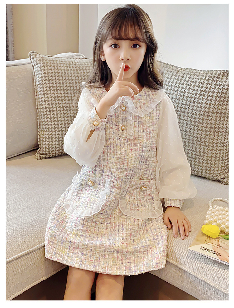 ワンピース フォーマル 発表会 日常服 ドレス 長袖入学式 子供 ドレス 女の子 韓国風 レイヤード風 ジュニア キッズ 卒園式 ドレス ピアノ  発表会 レース :22110yf1:はなまるストア - 通販 - Yahoo!ショッピング