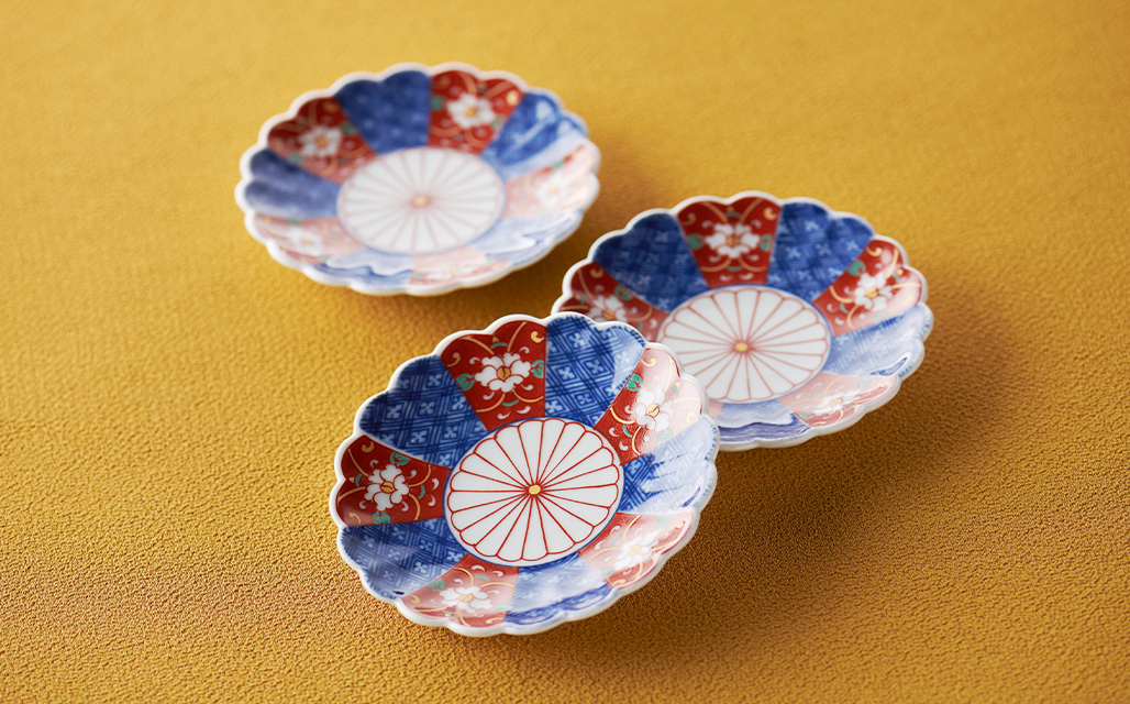 懐石道具　懐石皿　京焼　祥瑞　呉須　花唐草　舟型　刺身皿　小鉢　染付　山水図 アンティーク京焼祥瑞呉須花唐草舟型刺身皿豆皿小鉢染付山水図