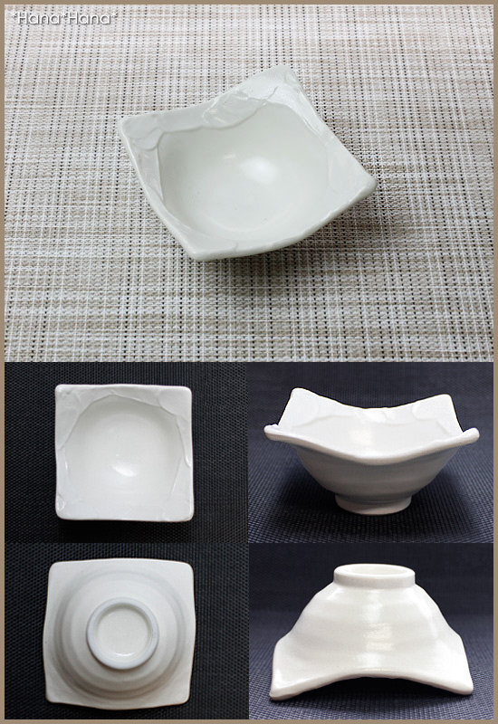 食器 和食器 美濃焼 鉢 小鉢 豆鉢 角鉢 小付け ボウル スクエア