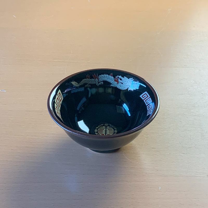 konnyさま専用水晶 椀 ボウル 皿 天然石置物 スフィア台 天目金彩竜 スープ碗 11.7cm 美濃焼 中華食器 食器 お皿 中華