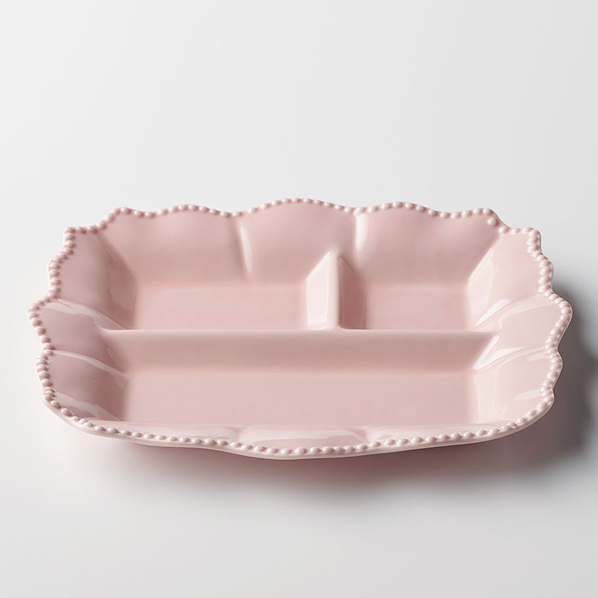 ピンク フリルエッジ皿 2枚セット ピンク フリルエッジ皿 2枚セット