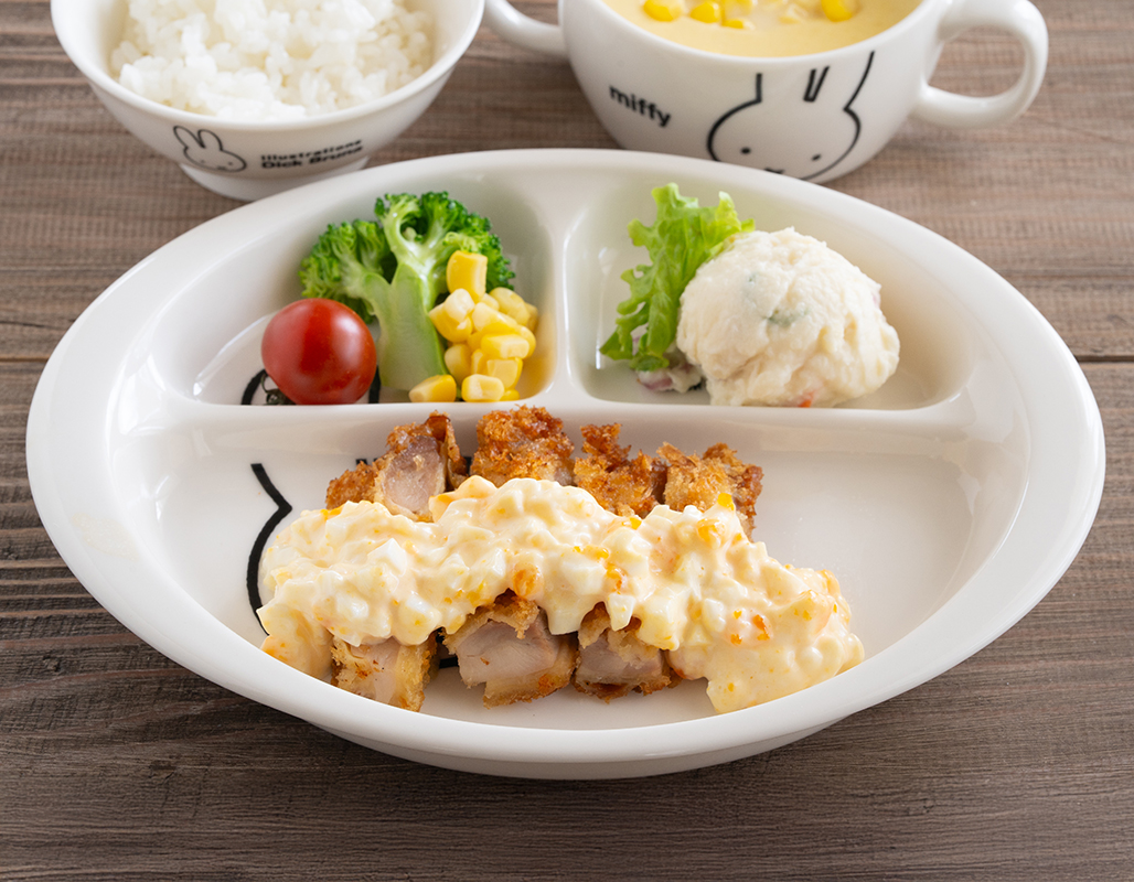 金正陶器 ミッフィー（アップル）ランチプレート 23cm 食器洗浄機 電子