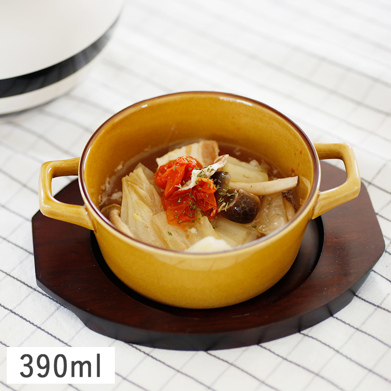 美濃焼 土物 スープボウル スープカップ シチューボウル ブラウン 2個セット 食器 小鉢 シチューボウル オーブン料理 おしゃれ キャラメルブラウン