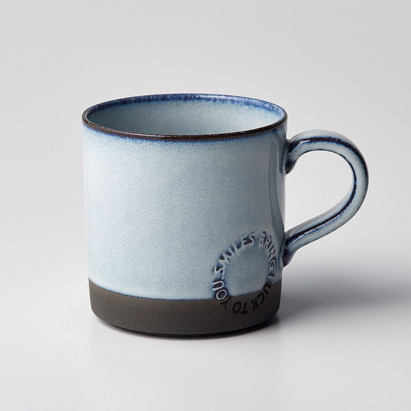 LOLO（ロロ） LOLO YT SALIU 金昇窯 マグカップ 330ml SA01 (白黒土/青