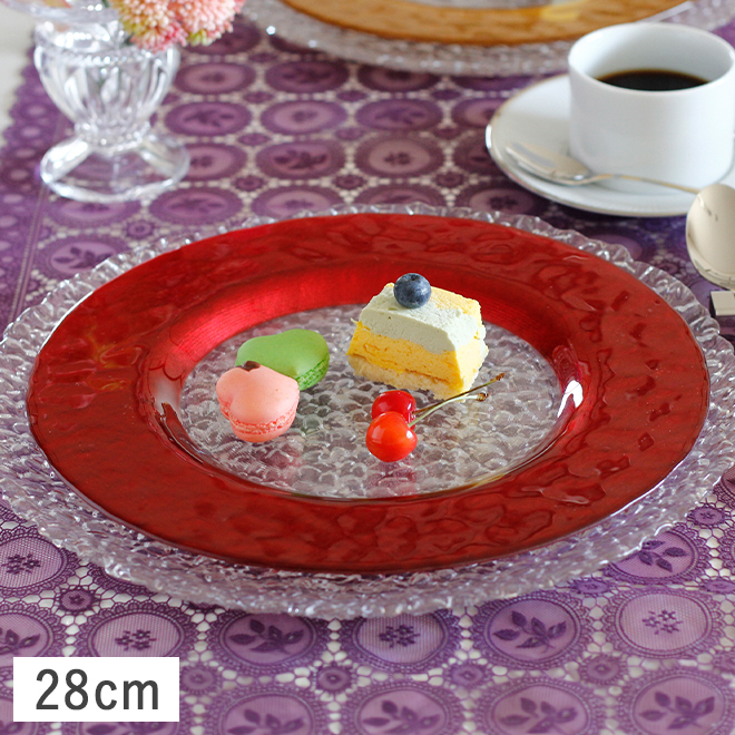 M.STYLE（エムスタイル） 食器 ガラス食器 ガラス 皿 中皿 ケーキ皿