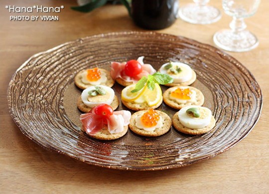 【新品】M.STYLE ルチア チャージャープレート　34cm ガラス皿 4枚 mi-mr3221-bz-1.jpg