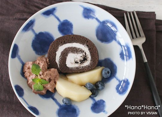 SAIKAI 食器 はさみやき 波佐見焼 皿 中皿 深皿 ダンゴ ケーキ皿 19.5
