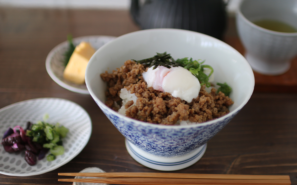 SAIKAI 食器 はさみやき 波佐見焼 丼 どんぶり 亀甲紋 くらわんか丼
