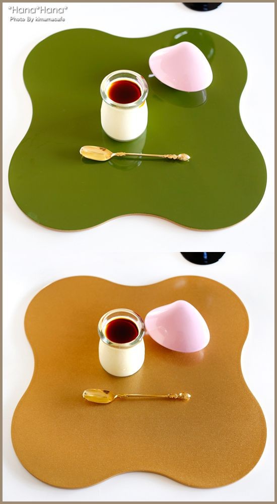 在庫限り／ 四つ葉プレイスマット 折敷 リバーシブル 29.5cm グリーン