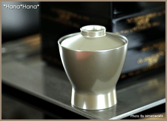 在庫限り／ 銀彩小吸物椀 200ml シルバー 漆器 和食器 汁椀 小さめ