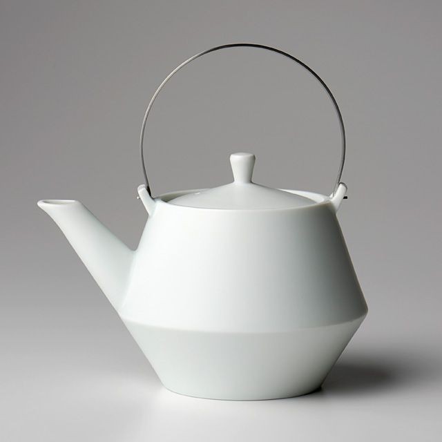 frustum フラスタム 土瓶 850ml(つるステンレスシルバー)白/黒 晋山窯