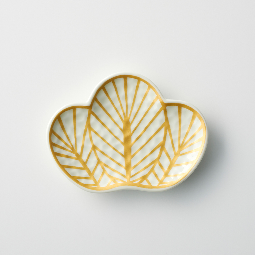 錦金松葉型 銘々皿 13.3cm 幸楽窯 有田焼 // 和食器 食器 陶磁器 小皿