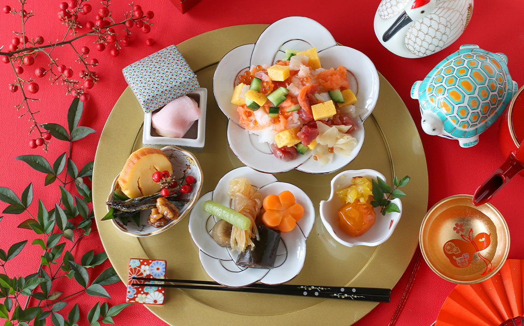有田焼　和食器 銘々皿　梅むすび 朱線 中皿 ５枚セット 有田焼 和食器 銘々皿 梅むすび 朱線 中皿 5枚セット
