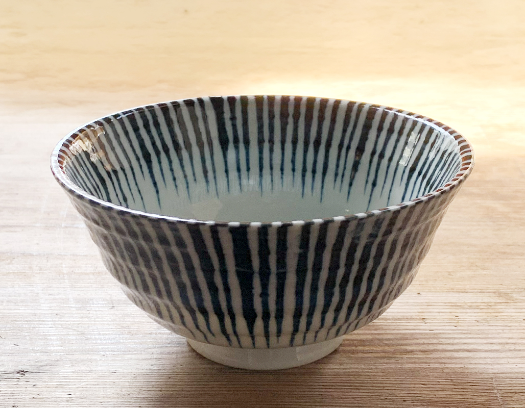 千段十草 特大平 飯碗 14cm 美濃焼 // かわいい お洒落 和食器 電子
