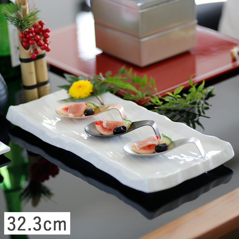 在庫限り／食器 和食器 美濃焼 皿 プレート 長角 大皿 長皿 長角皿 盛