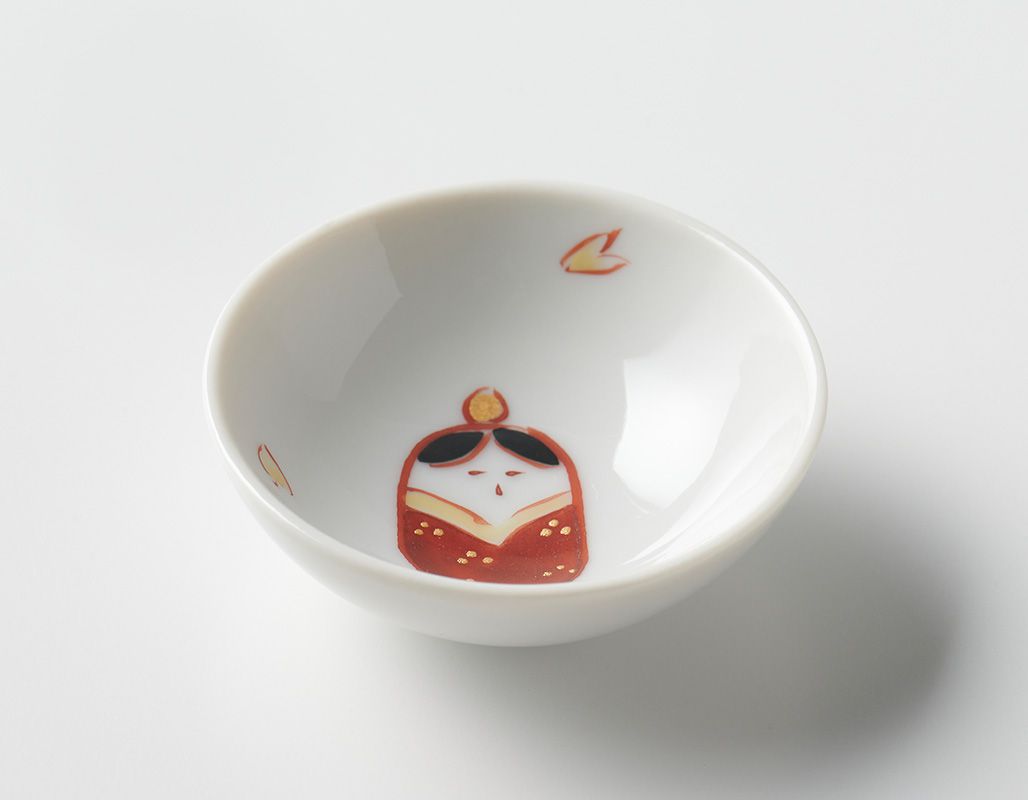 蔵珍窯（ぞうほうがま） ひな祭り 豆皿 6cm おひなさま(お取り寄せ品