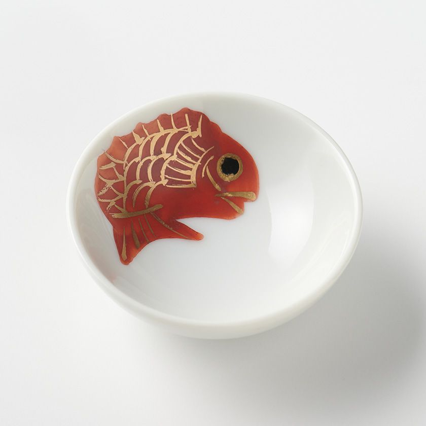 蔵珍窯（ぞうほうがま） めで鯛 超豆皿 6cm (お取り寄せ品)// 美濃焼