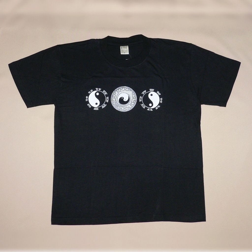 陰陽太極図 Tシャツ（ハイグレード） 男女兼用 レディーズ