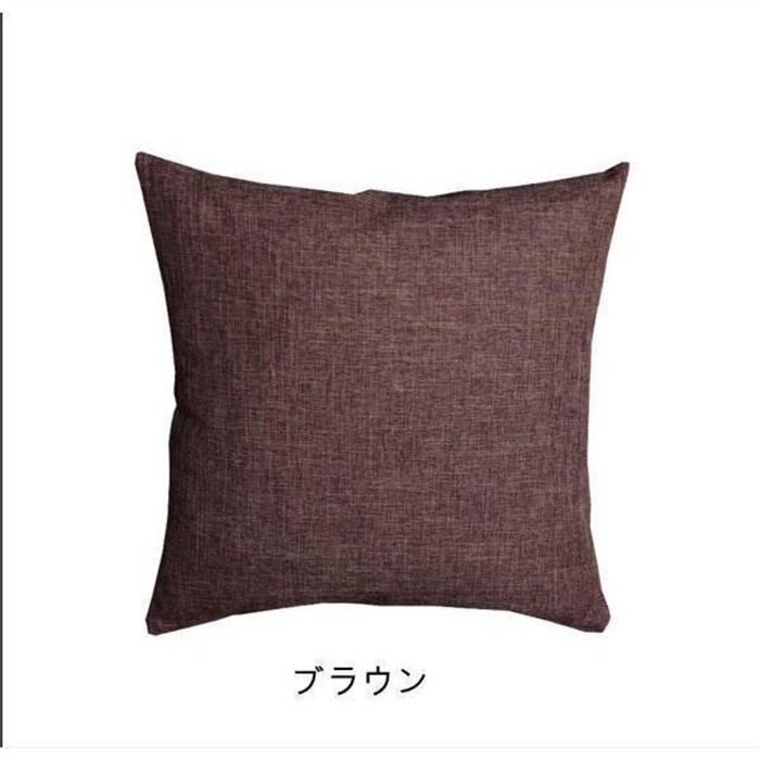 クッションカバー 45×45cm 40×40cm 50×50cm おしゃれ 正方形 北欧 インテリア 麻 リネン 無地全8色可愛い シンプル洗える |  | 06