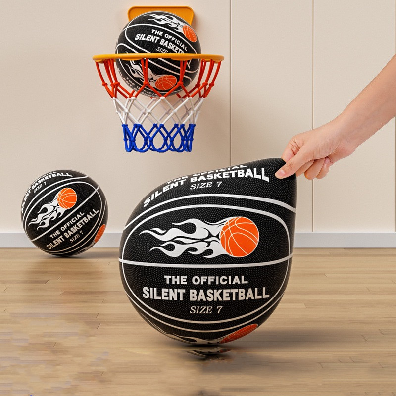 静音 サイレントボール バスケ 5/7 ゴール付き選択 安全 サイレントバスケットボール バスケットボール 練習 子ども 子供 小学生 子ども |  | 04