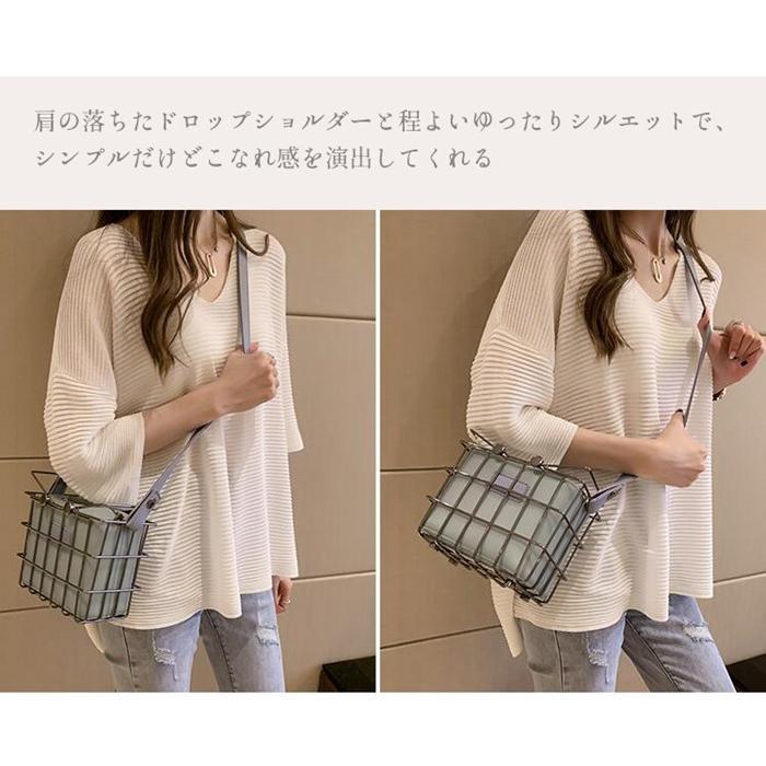 チュニック ニット Vネック レディース 五分袖 冷感ドロップショルダー 体型カバー 肩落ち トップス 透け感 ゆったり 薄手 スリット |  | 01