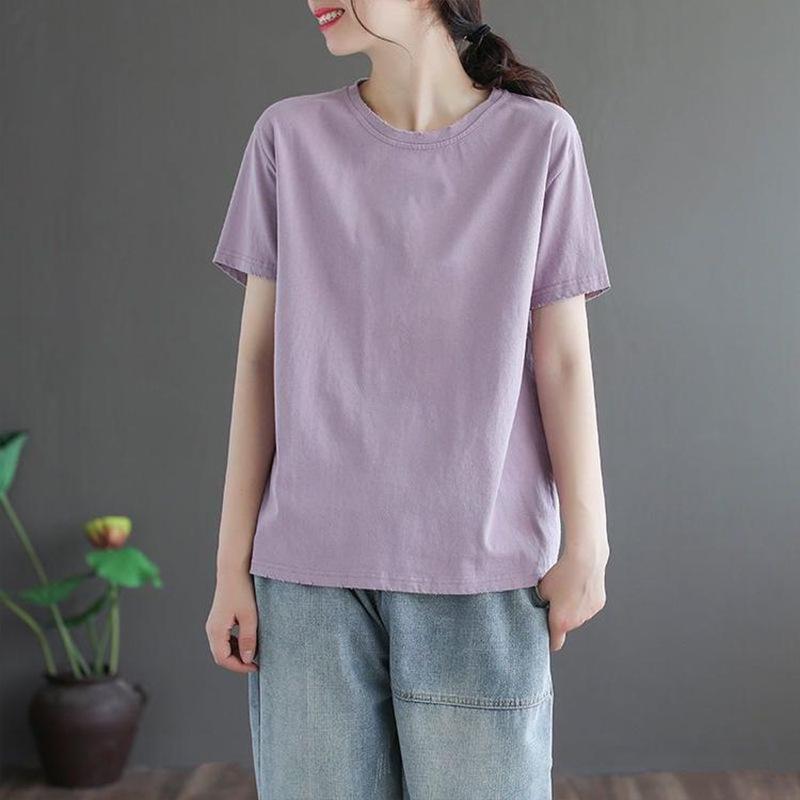 Tシャツ レディース 半袖 新作 ロング おしゃれ トップス きれいめ カジュアル 大人 着痩せ 新品 |  | 03