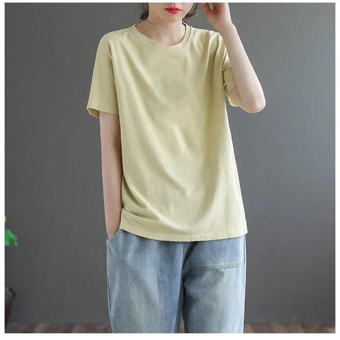 Tシャツ レディース 半袖 新作 ロング おしゃれ トップス きれいめ カジュアル 大人 着痩せ 新品 |  | 04