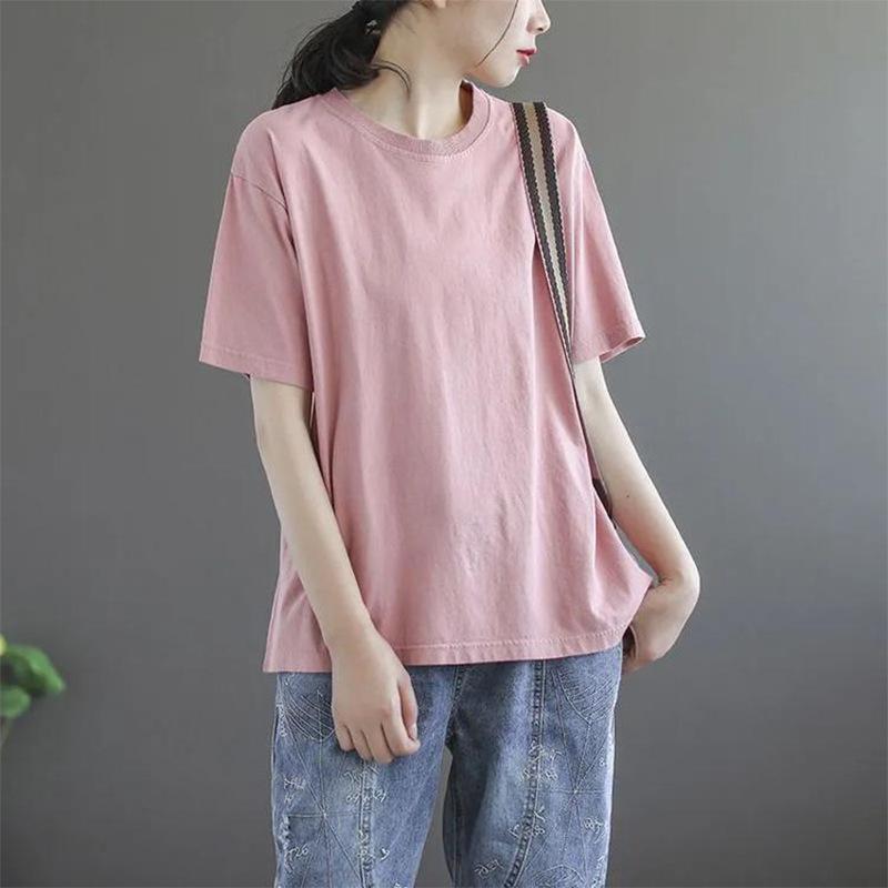 Tシャツ レディース 半袖 新作 ロング おしゃれ トップス きれいめ カジュアル 大人 着痩せ 新品 |  | 05