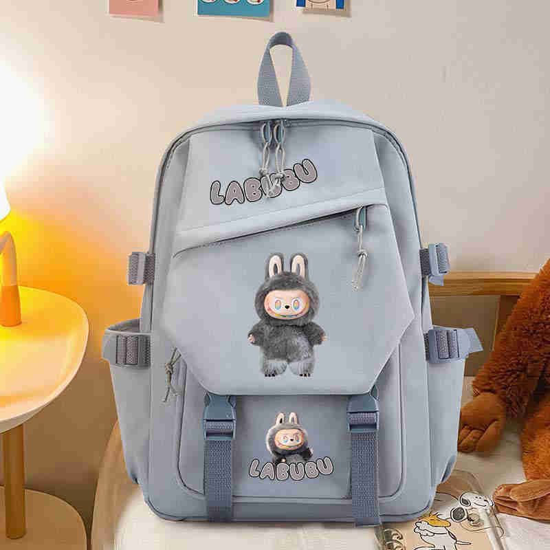 LABUBU 子供用 リュックサック キッズ 学生 外出 軽量 通学 防水 遠足