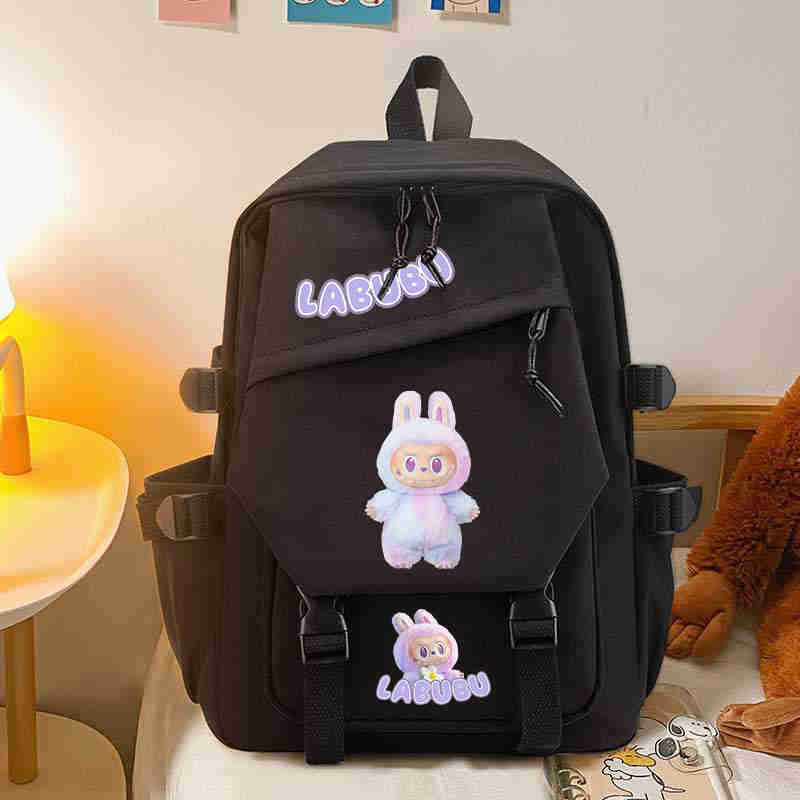 LABUBU 子供用 リュックサック キッズ 学生 外出 軽量 通学 防水 遠足