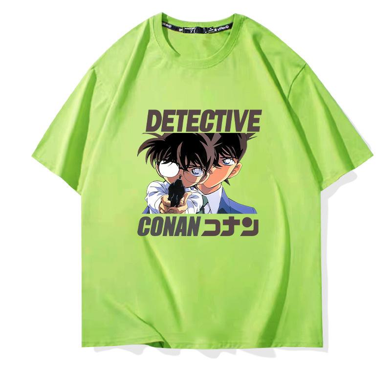 名探偵コナン 半袖Tシャツ 通気性 肌着 柔らかい 100%綿 丸首 トップス 