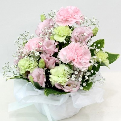 ［ふくろう］発送日8/10特注 供花 トルコキキョウ2セット・菊・アスター ふくろう］発送日8/10特注 供花 トルコキキョウ2セット・菊