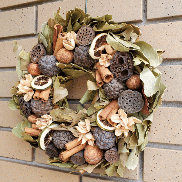 リース スパイス&ドライリース 花 室内 壁掛け 飾り 玄関 ドア 造花