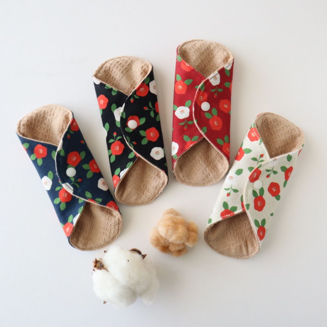 あたため布 椿柄