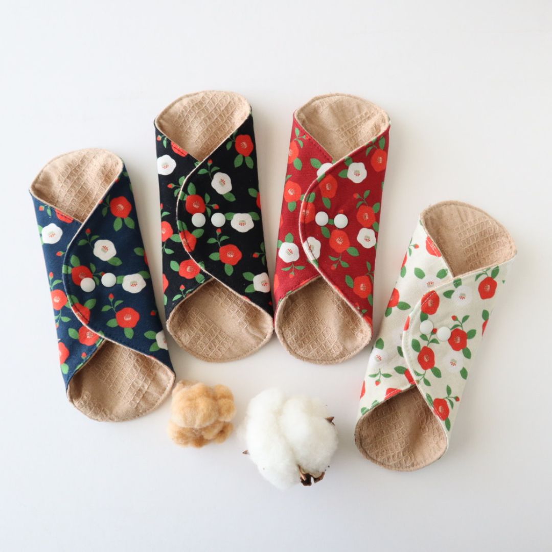 あたため布 椿柄