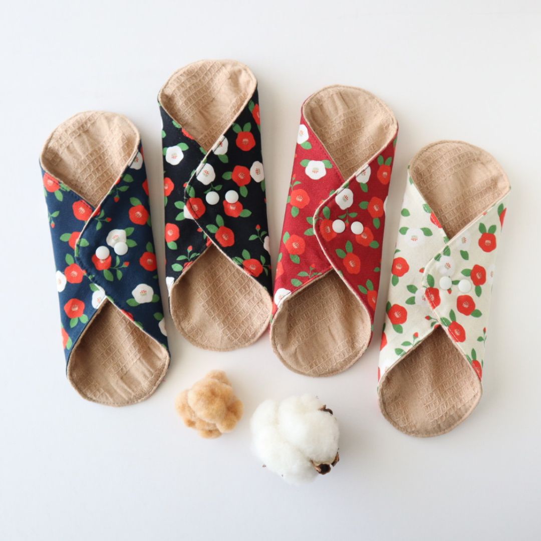 あたため布 椿柄