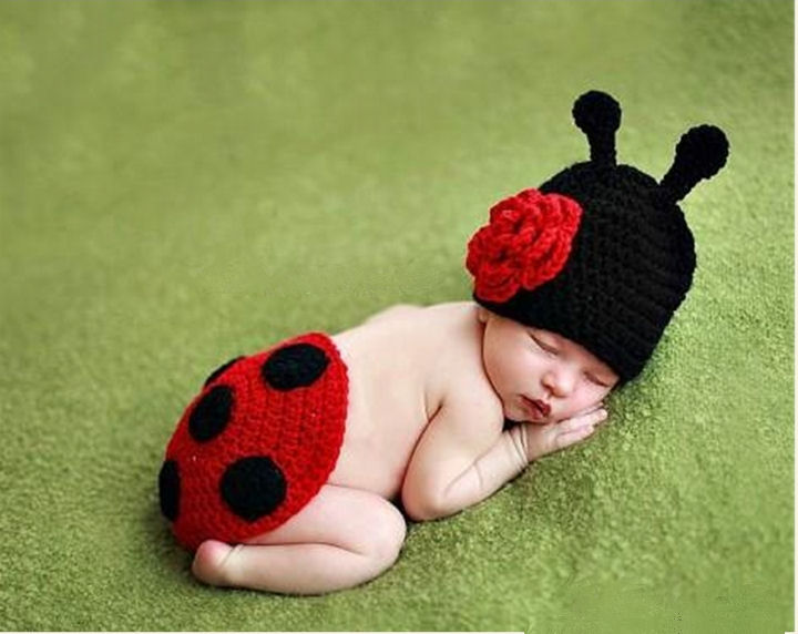 ベビー コスチューム 出産祝い 寝相アートてんとう虫 Baby6 Hanahana 通販 Yahoo ショッピング