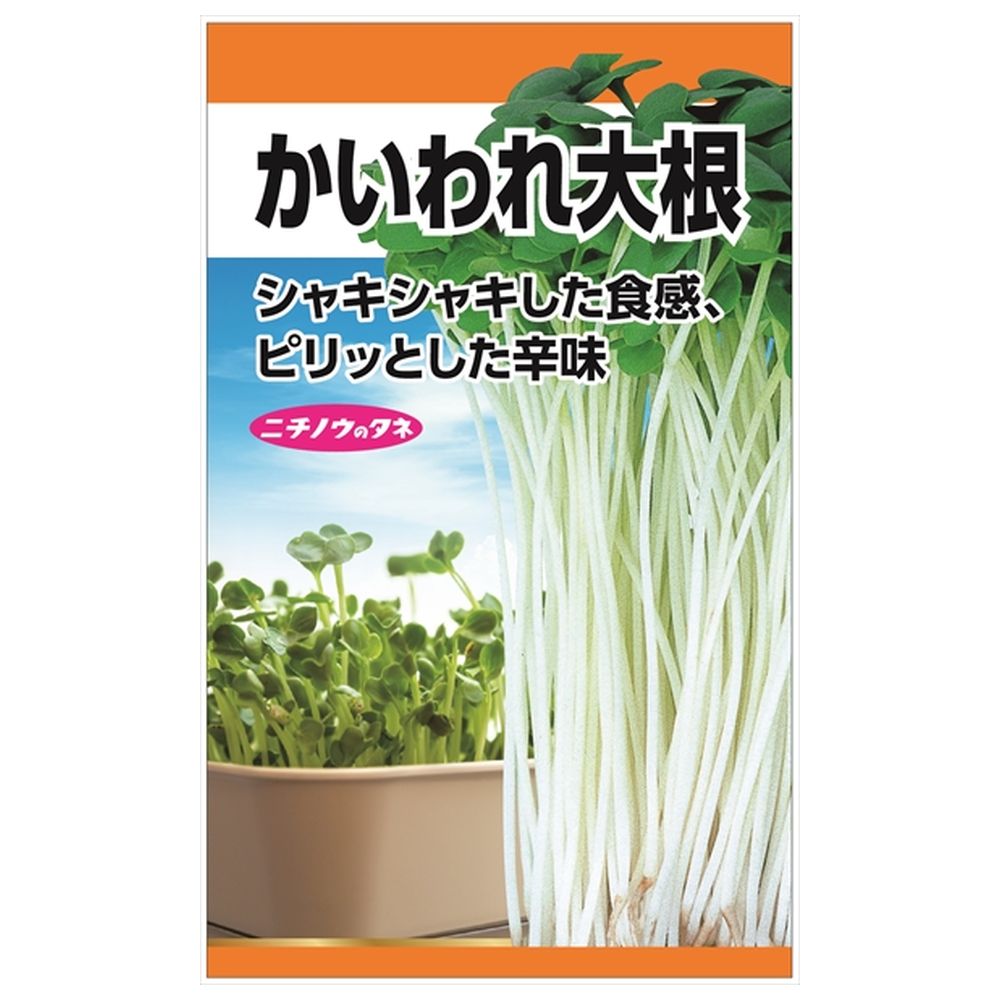 かいわれ大根様 かいわれ大根 種・小袋 （20ml） 固定種 爆買いweek : 苗木部 花ひろば