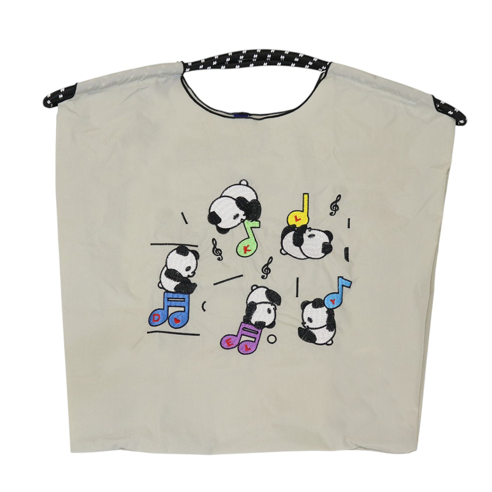 刺繍 エコバッグ トートバッグ 折りたたみ 肩掛け 巾着 生活防水 コンパクト 軽量 おしゃれ ショッピングバッグ レジ袋【ecobag】【ハナイズムジャパン】 |  | 01